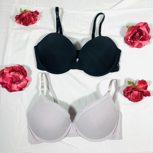 Jessica Simpson ~ 2 QTY Women's Full Figure Bra Underwire ~ 36C - Soft Tshirt - Picture 1 of 14